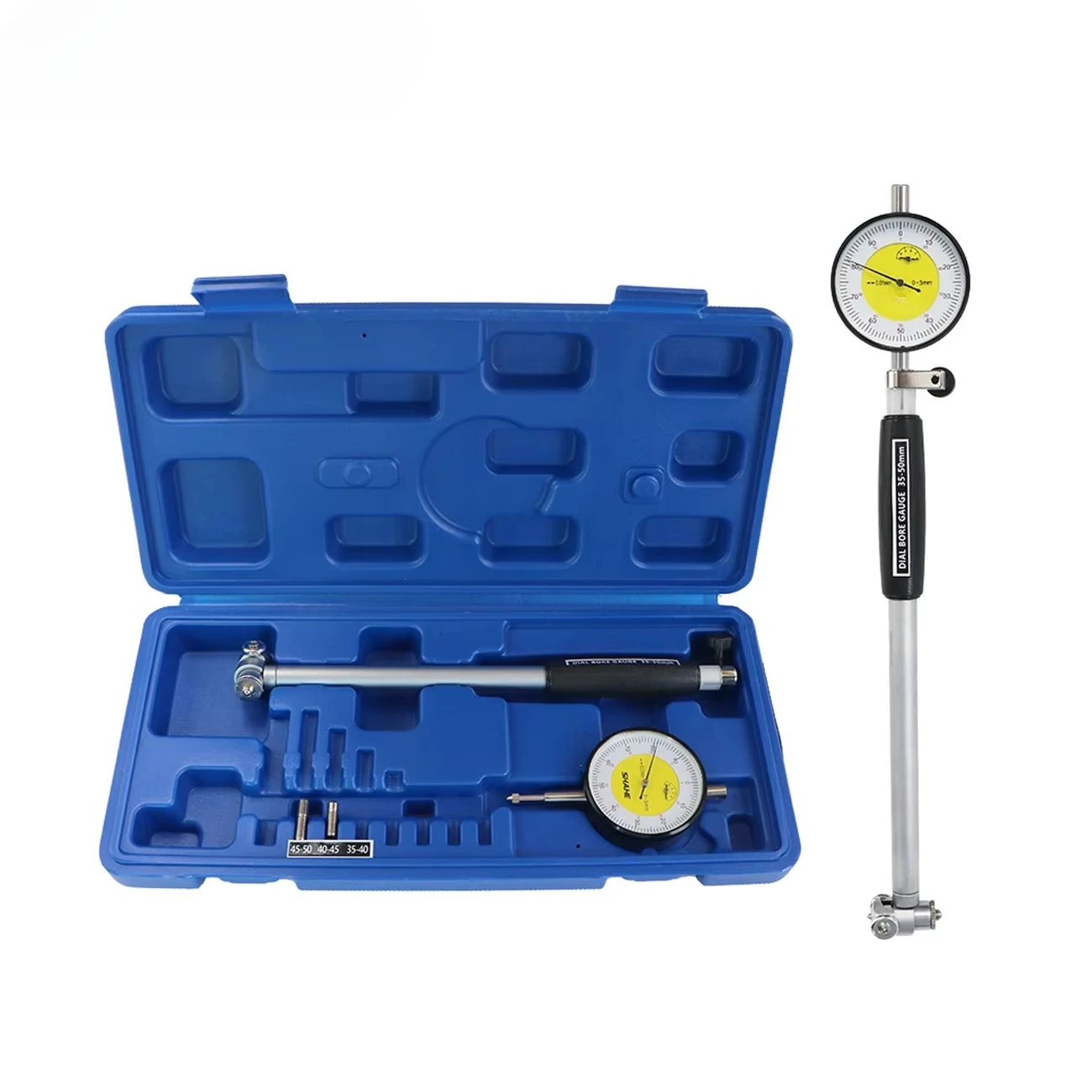 

Измерительный индикаторный нутромер (6-10/10-18/18-35/35-50/50-160 мм) для измерения диаметра отверстий