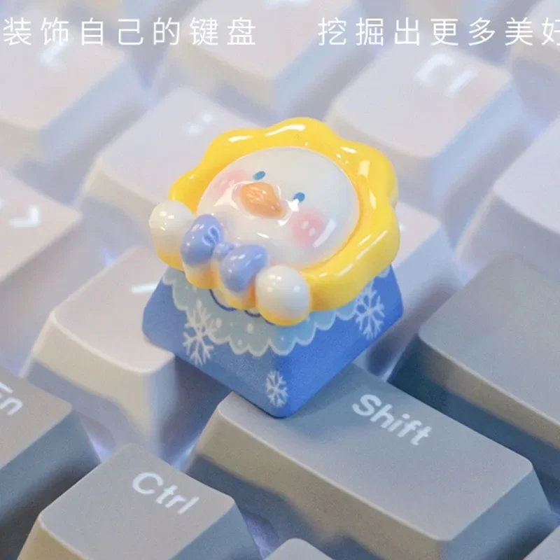 

Creative Original Cartoon Duck Keycaps Mechanical Keyboard Accessories Personalized Cute Duck Couple Keycaps