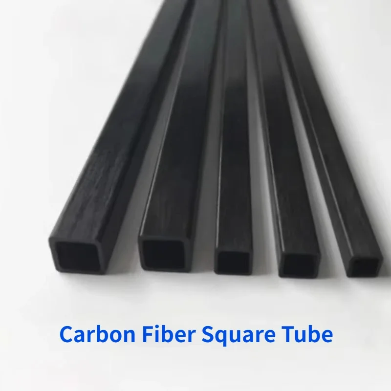 High Quality Carbon Fiber Square Tube Length 500mm Multi-Size OD 3mm 4mm 5mm 6mm 8mm 10mm for RC Model Parts Tail Pipe