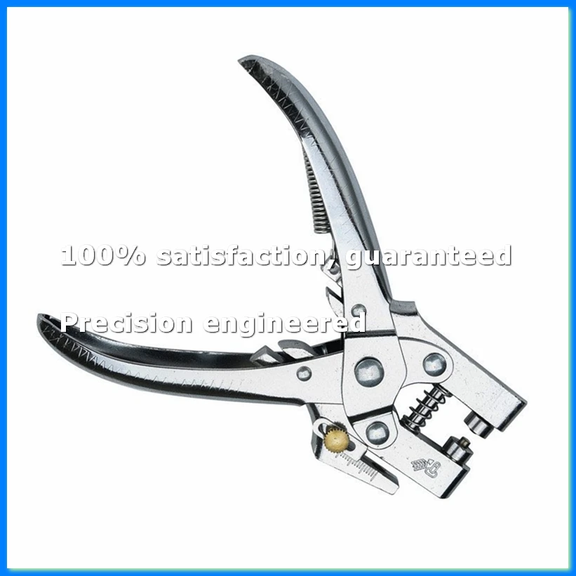 Eyelet Hole Puncher Leather Belt Hole Punch Plier Revolve Sewing Machine Bag Setter Tool Household Leathercraft-FS