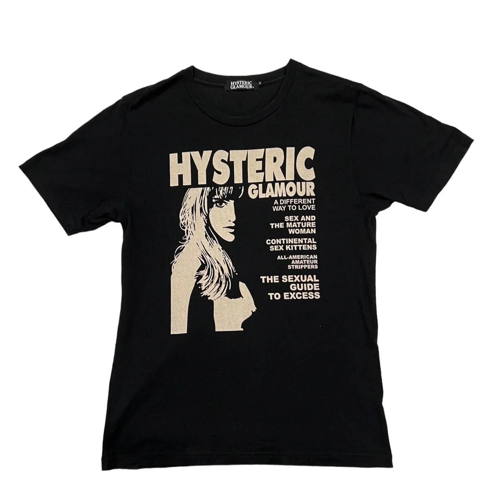 Hysteric Glamour Black “A Different Way to Love” T-Shirt