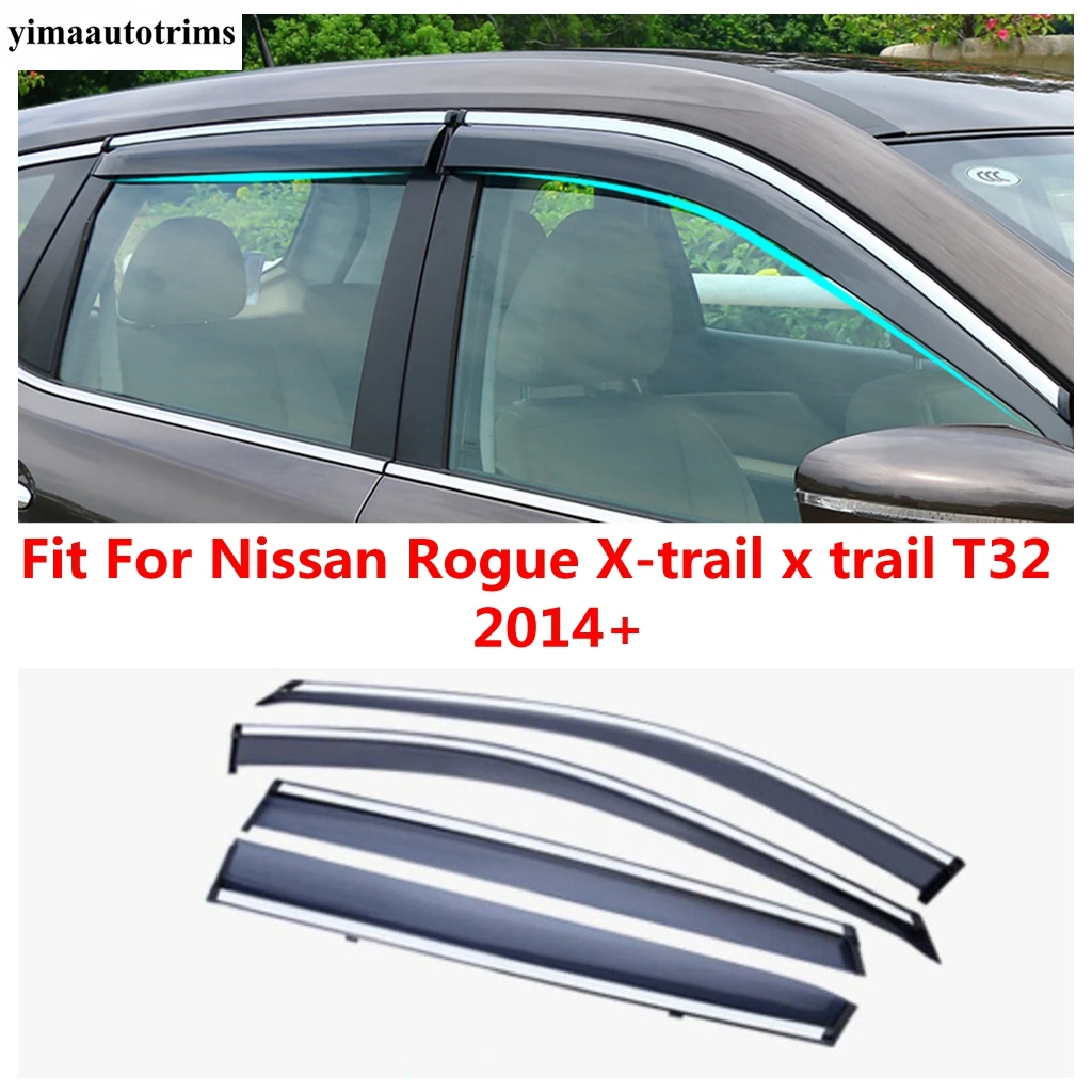 

For Nissan Rogue X-trail x trail T32 2014 - 2020 Smoke Weather Shield Window Visor Sun Rain Wind Deflector Car Guard Accessories