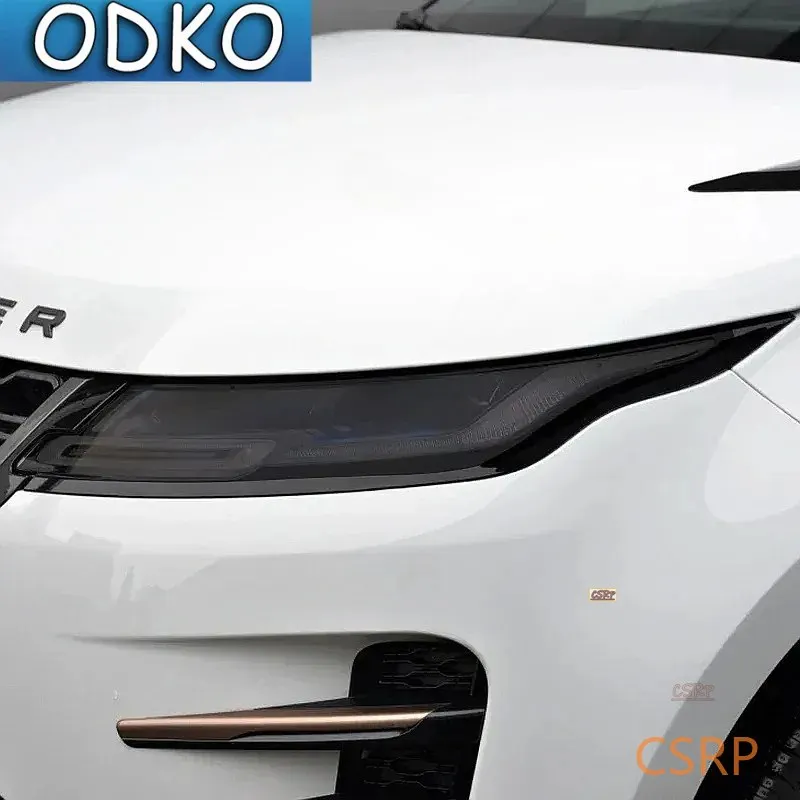 2 Pcs Car Headlight Tint Black Protective Film Transparent TPU Sticker For Range Rover Evoque L551 L538 2012-On Accessories