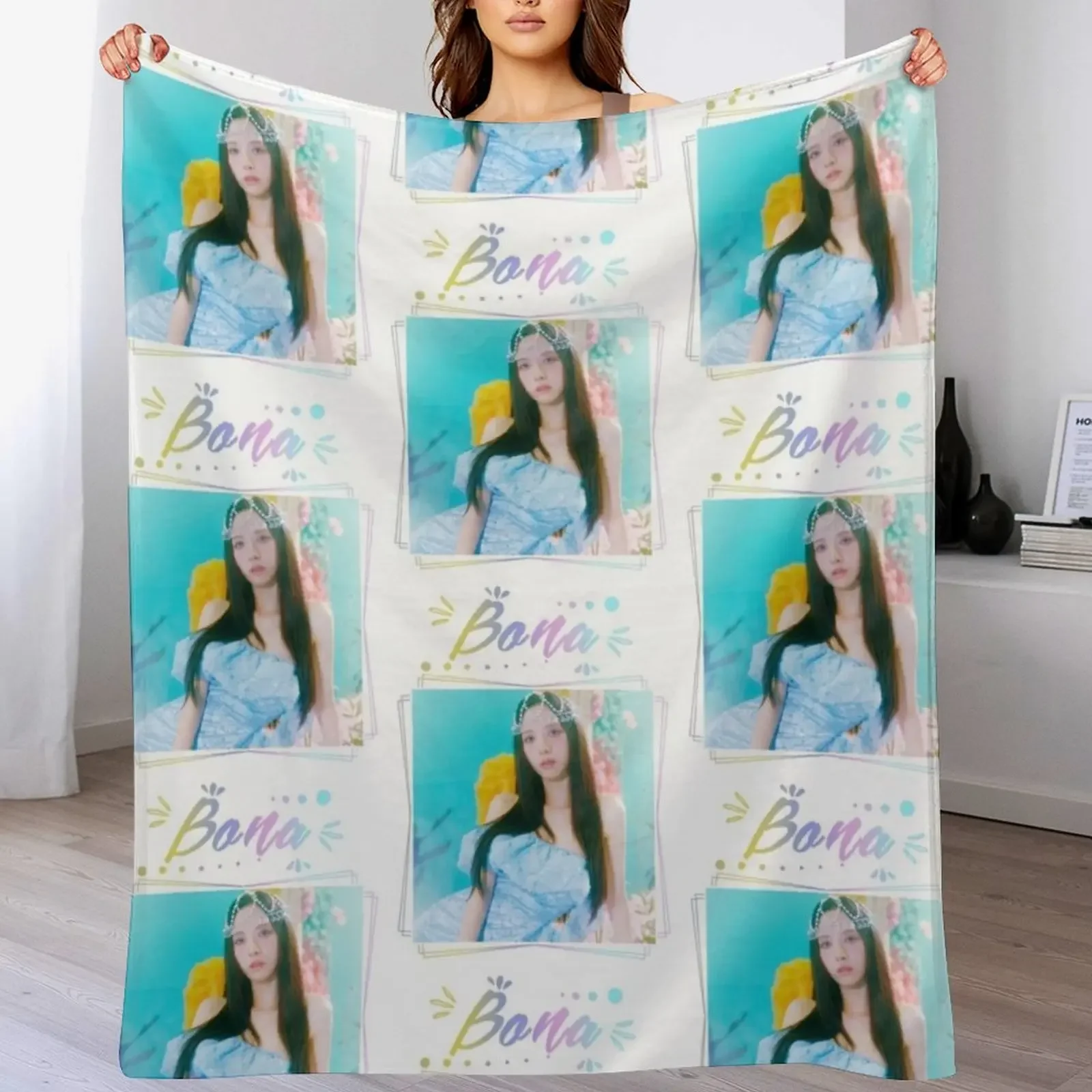 WJSN - Bona Throw Blanket Warm Napping Blanket for Office Couch Bed