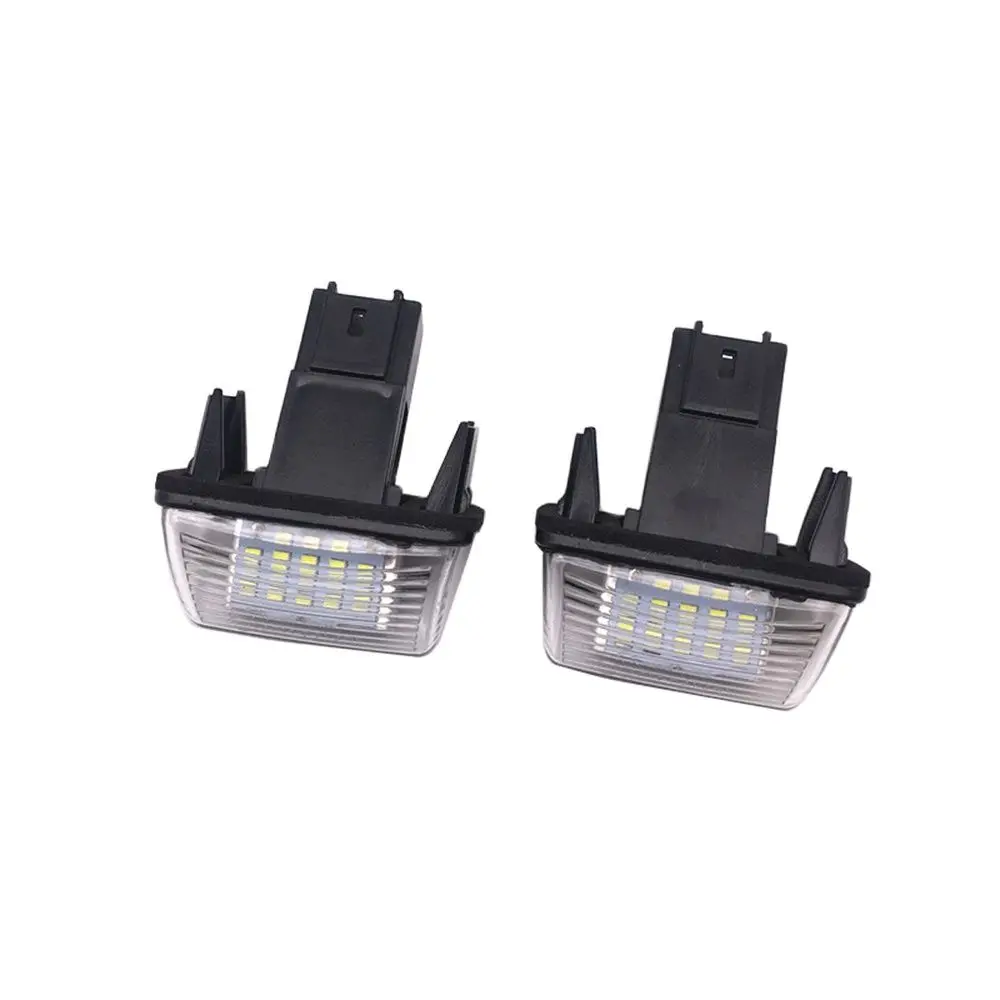 2pcs LED License Number Plate Light For Citroen C3 C4 C5 Berlingo Saxo Xsara Picasso For Peugeot 206 207 306 307 308 5008