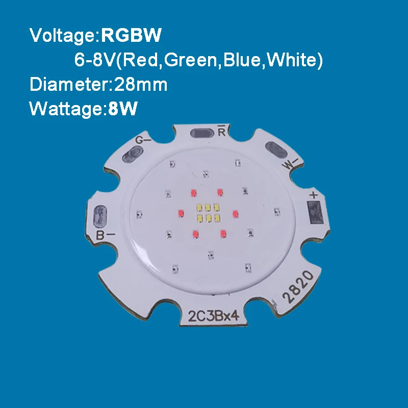 Wejście 260mA 3W - 12W oświetlenie COB dioda LED RGBW RGB + podłoże gwiazdowe