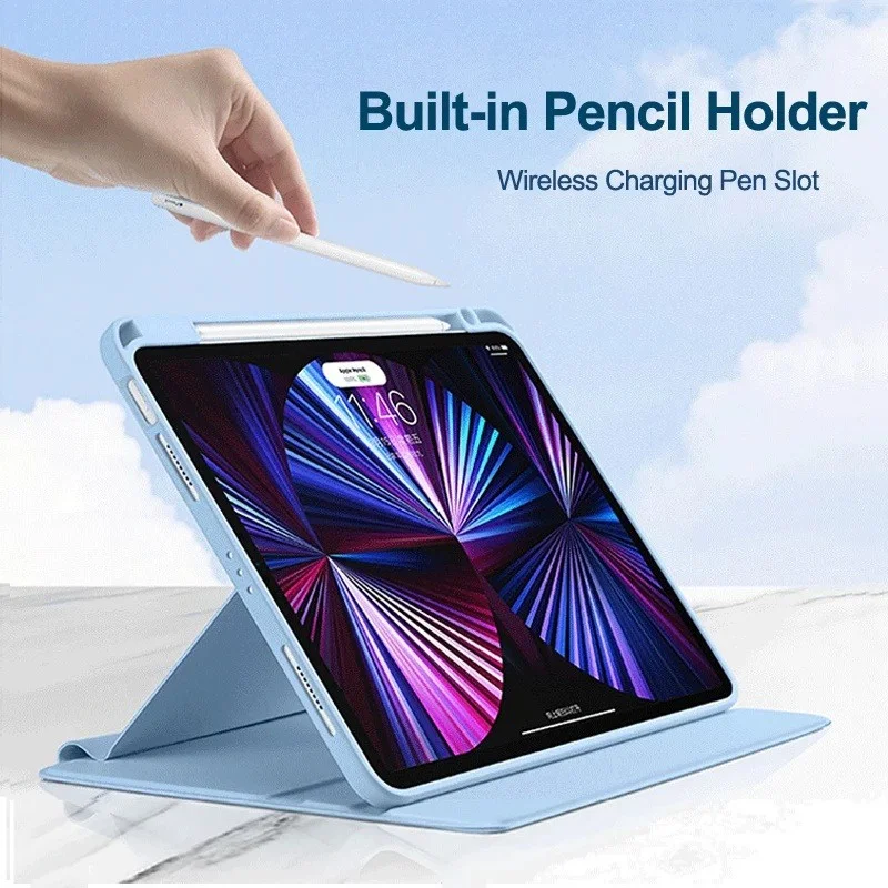 360 Rotation Transparent Case for Huawei MatePad Pro 13.2 inch 2023 PCE-W30 with Pencil Holder Casing Cover