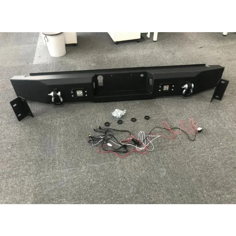 

Самые продаваемые аксессуары для бездорожья, стальной задний бампер со светодиодной подсветкой, черный защитный бампер для F150 2015-201