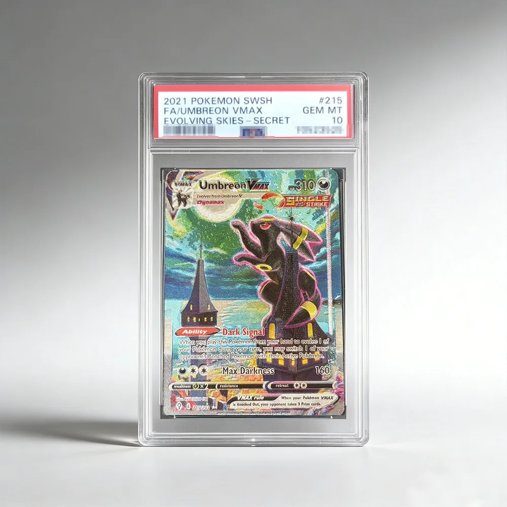 

DIY PTCG Rating Collection Card SWSH FA/UMBREON VMAX EVOLVING SKIES - SECRET Single Card 10Points Rating Card Anime Game Gift