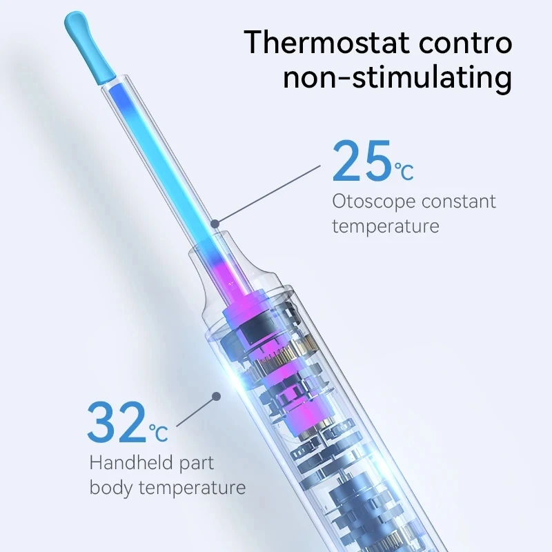 أداة إزالة الشمع بمنظار الأذن البصري الذكي، أداة إزالة الشمع، كاميرا صغيرة للعناية الصحية بالأذن #5