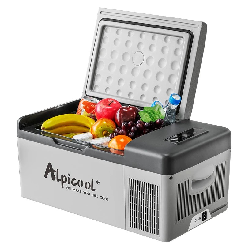 20L Portable Car Refrigerator 12V/24V Compressor Fridge Freezer Cooler Ice Box Quick Refrigeration Travel Outdoor Picnic Cooler