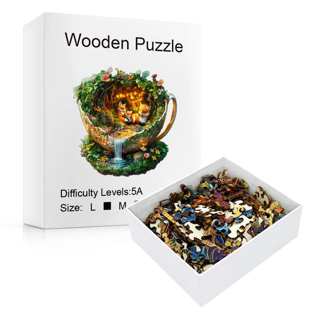 Challenging Wooden Puzzle: Gift - Grade Forest Wildlife Jigsaw for Family Fun & Home Decor