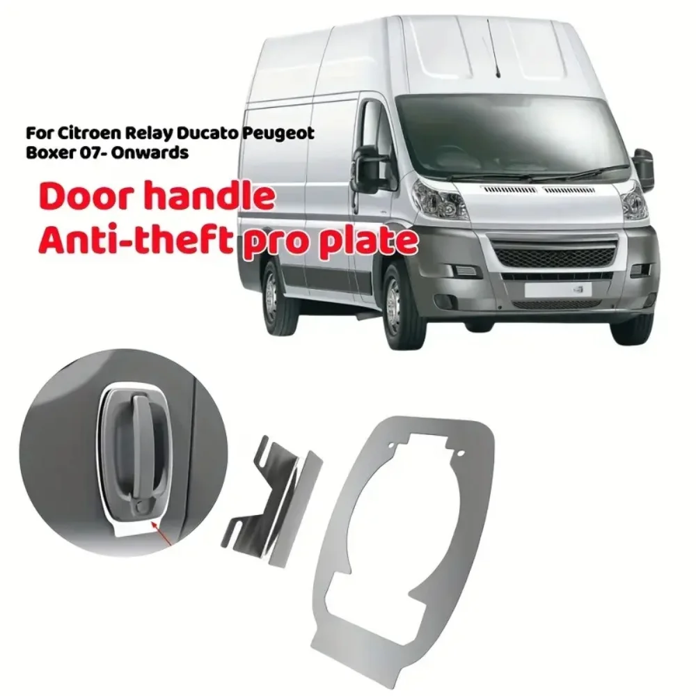Anti-Theft Door Handle Guard HeavyDuty Theft Prevention Board For Citroen Relay / Fiat Ducato / Peugeot Boxer Easy Installation