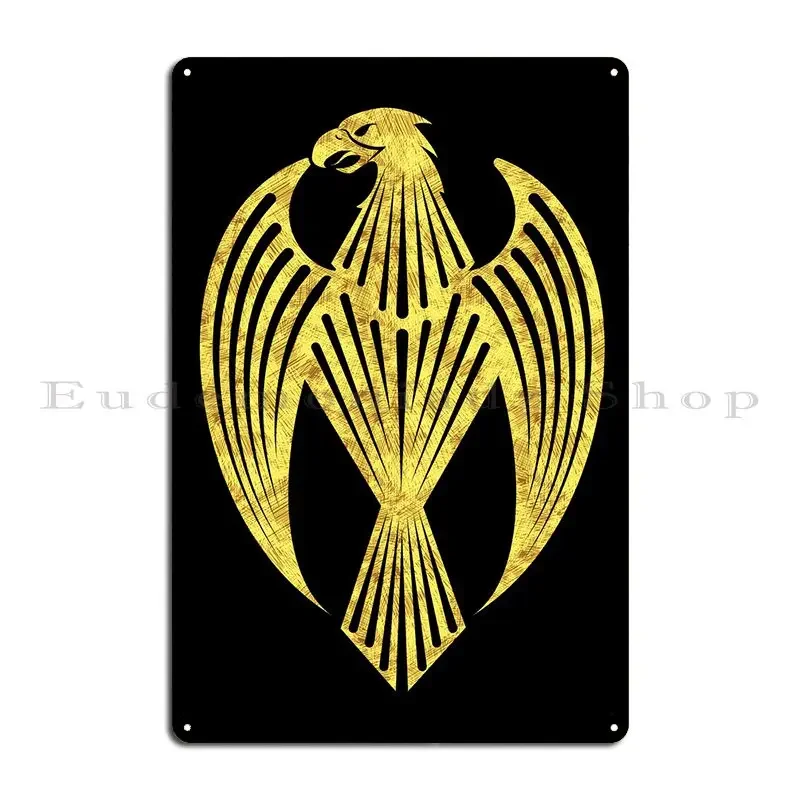 Eagle Heraldic Emblem Metal Sign Painting Garage Cinema Iron Party Tin Sign Poster