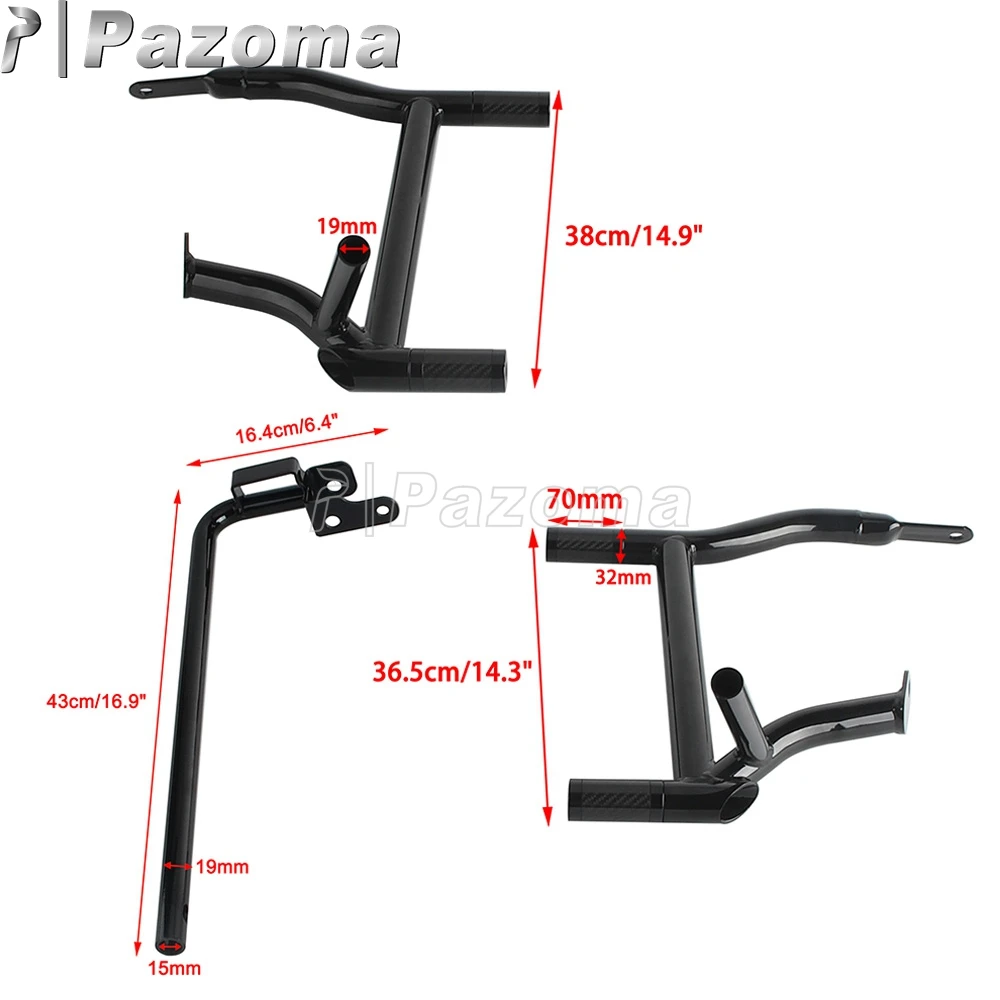 Pour Harley Touring Street Glide FLHX ST FLHXST spécial FLHXS CVO FLHXSE support de sacoche de moto barres de protection 2014-2025