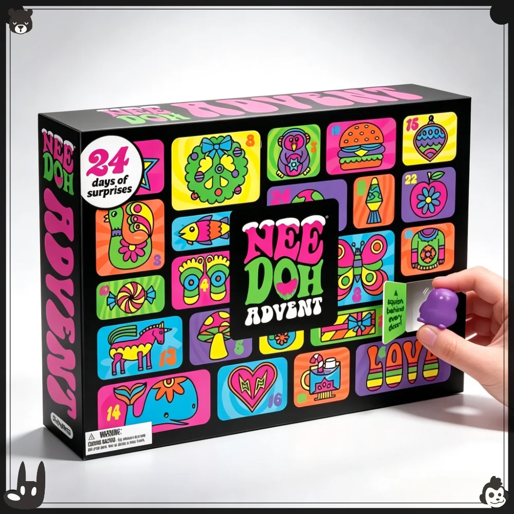 Needoh@Weihnachts-Countdown-Kalender Schatzsuche Überraschungs-Blindbox Party- und Feiertagsgeschenk 24-Tage-Countdown-Blindbox-Party