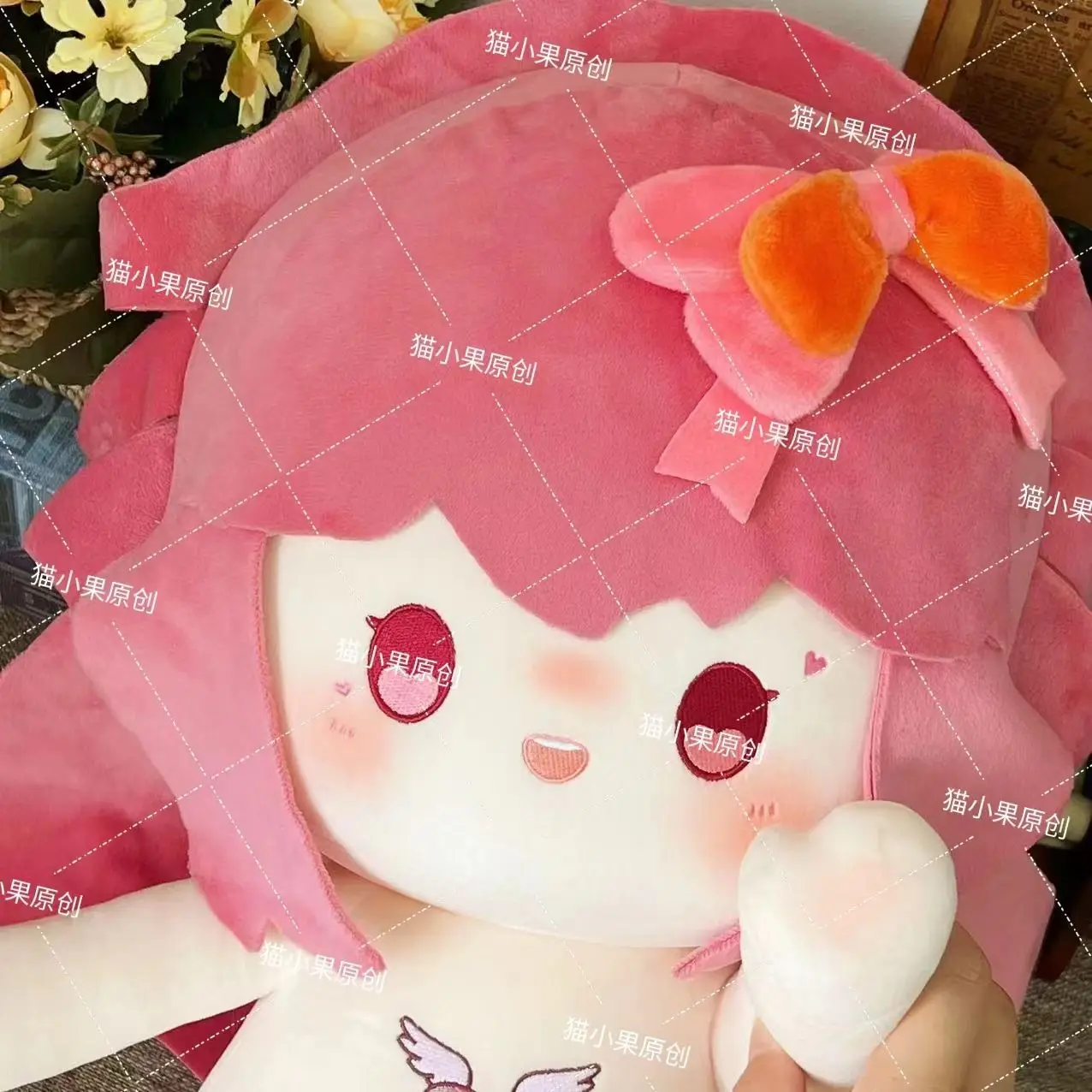 Anime No attributes Elves Girl Adorable Soft Plush Doll Body 40CM Cartoon Dress Up Stuffed Toy Sitting Posture Pillow Xmas Gift