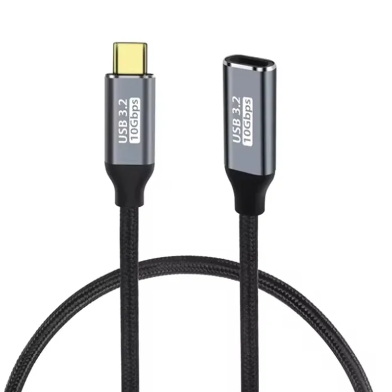PD100W Male to Female USB C Extension Cable USB3.1 10Gbps Type C Extender Cord Cable Thunderbolt 3 for Nintendo Switch MacBook