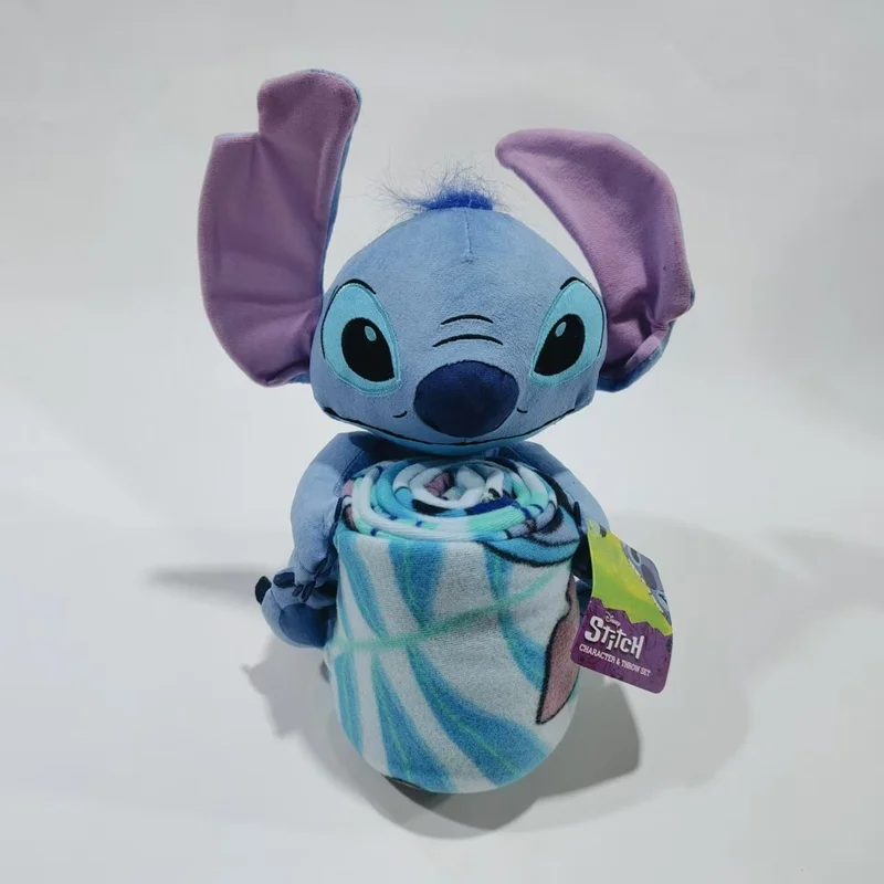 جديد ديزني ليلو وستيتش المعانقة بطانية غرزة أفخم دمية لطيف عروسة كارتون نموذج الديكور الأطفال لعبة مهدئة هدية عيد