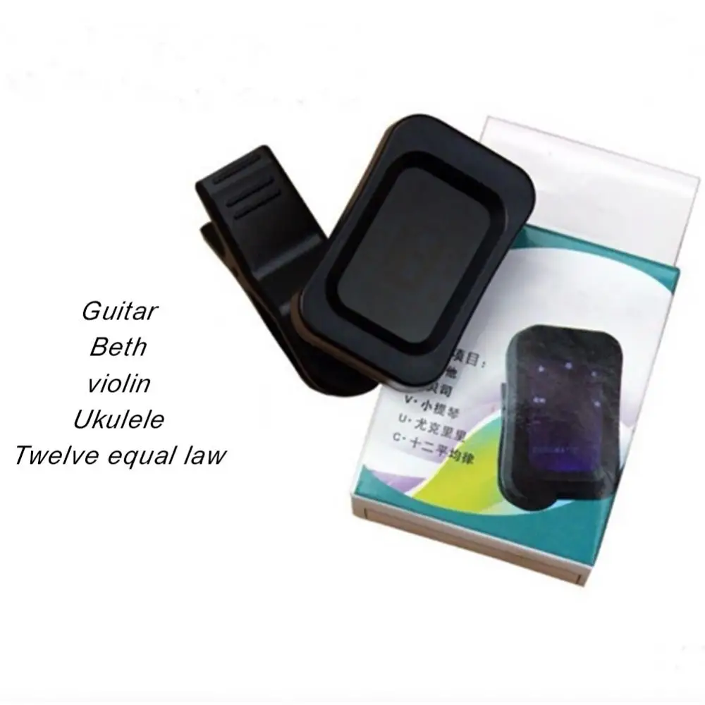 LCD Clip On Tuner Electric Acoustic Guitar Bass Violin Banjo Ukulele Guitar Universal Tuner Guitar Electronic Tuner Chromatic