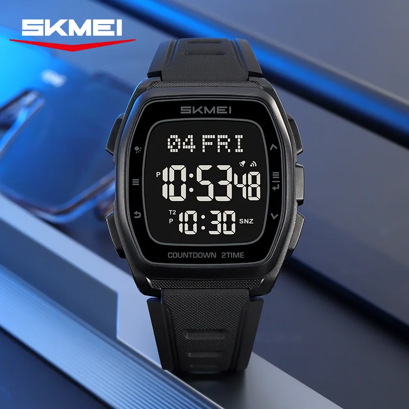 SKMEI Business Classic Sports Digital Wristwatch Chrono Count Down Watch World Time Waterproof Electronics Watches For Men Women