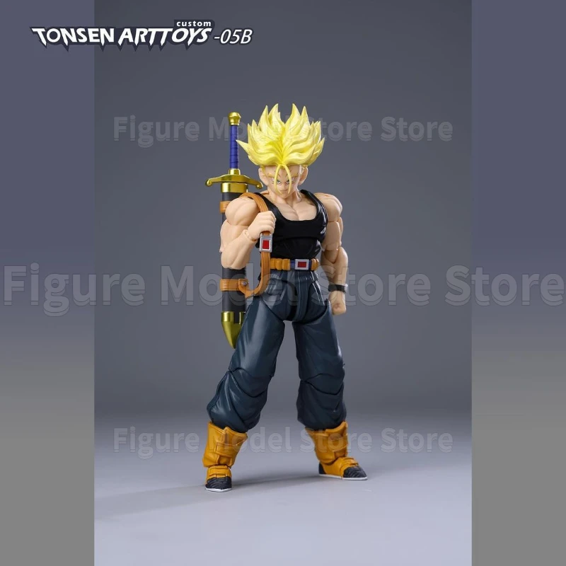 Tonsenarttoys ดราก้อนบอล SHF Future trunks ซูเปอร์ยานยาน ssj SSJ2 Majin Buu เด็กอุปกรณ์ Action FIGURE Anime ของเล่น