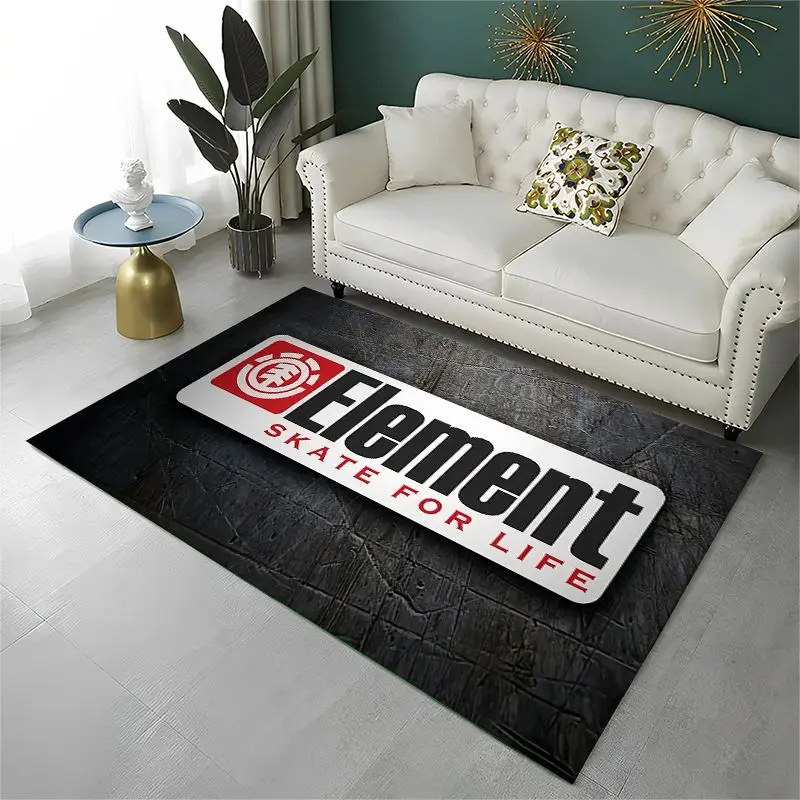Alfombra Antideslizante para Sala de Estar, Alfombra Suave para Dormitorio, Sala de Juegos, Sofá, Decoración del Hogar, Felpudo, Patineta Clásica E-Element de Boardsport