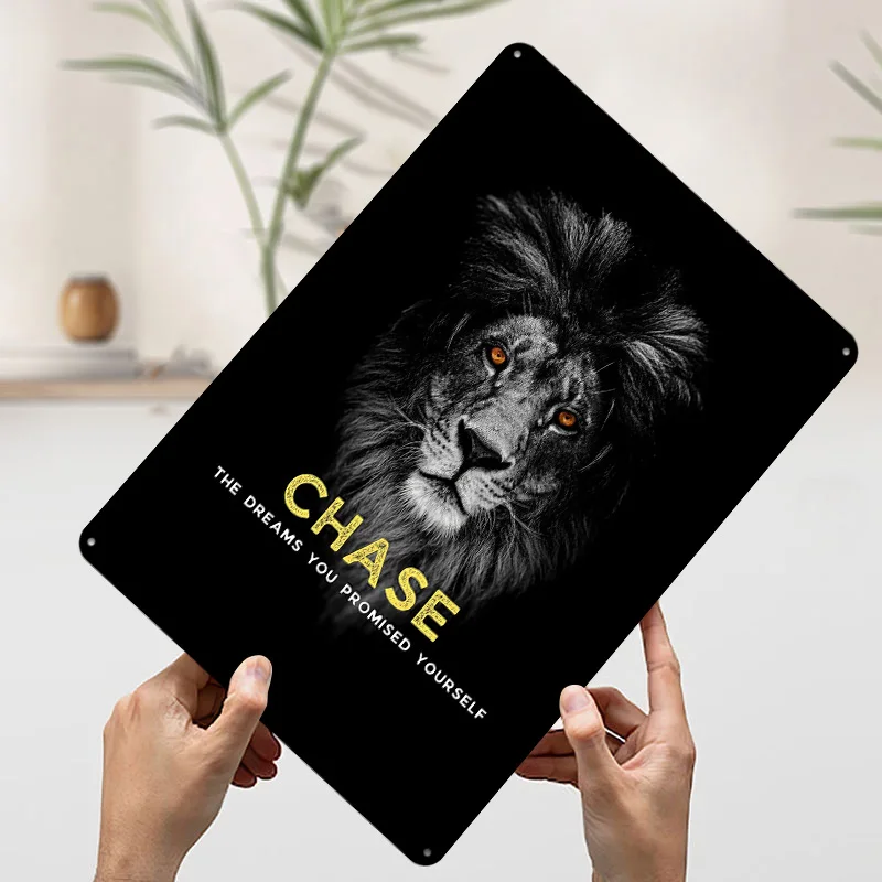 ملصق صفيح لأحلامك دائمًا، ملصق جداري مخصص، علامات معدنية عتيقة، لوحة قصدير كلاسيكية لتزيين غرفة النوم