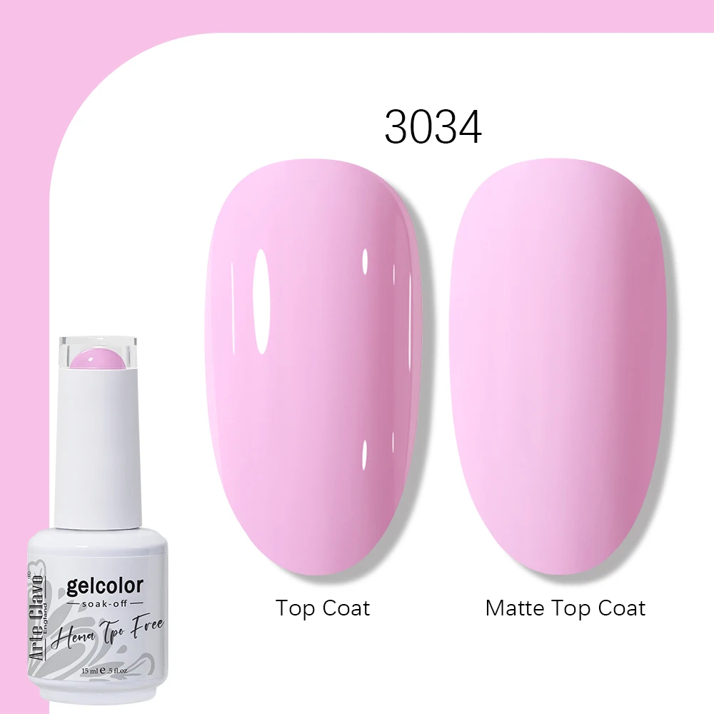 Arte Clavo 15ml Gel Nagellak Neon Bruin Koningsblauw Rood Groen Nude Nagelkunst Lak Gel Lak Top Coat UV Gel Nagellak
