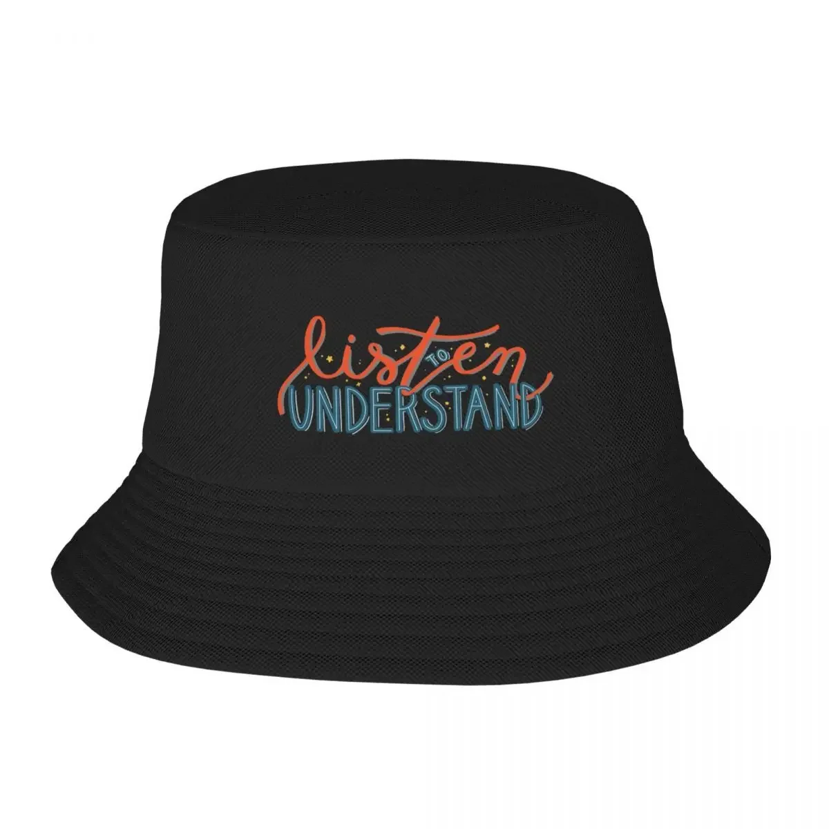 New Listen to understand Bucket Hat cute Hat Man For The Sun Snapback Cap Custom Cap Men's Hats Women's