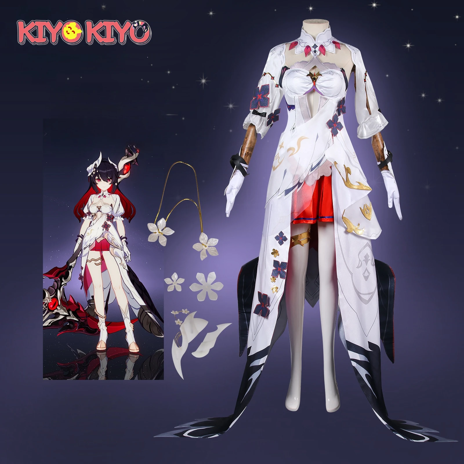 KIYO-KIYO Game Honkai Impact 3 Seele Vollerei Cosplay Costume Black Seele Dress Female Halloween costumes