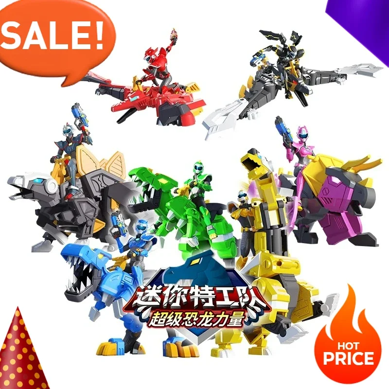 

Mini Special Force Action Figure Anime Super Dinosaur Power Volt Sami Lusi Max Figurine Model Toy Decor Collect Kids Toys Gifts