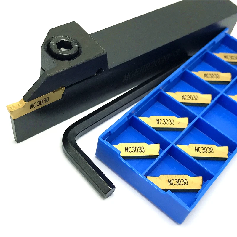 Supporto per MGEHR1616-4 a MGEHR1616-3 MGEHR1616-2 + 10 pezzi MGMN300 inserti per scanalatura inserto per tornitura CNC