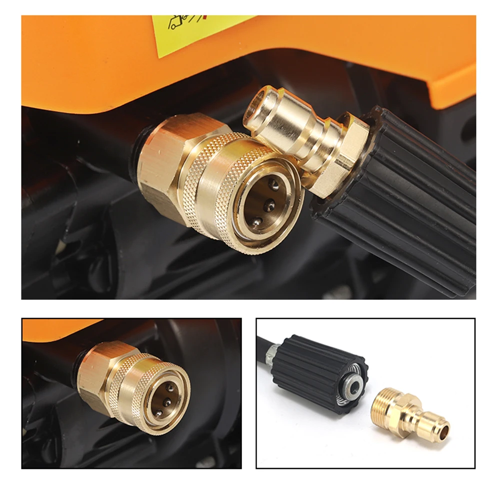 M22 Adapter For High Pressure Wash Machine Water Outlet Set Quick Connect Kits for M22 High Pressure Washer Gun  Wash Machine