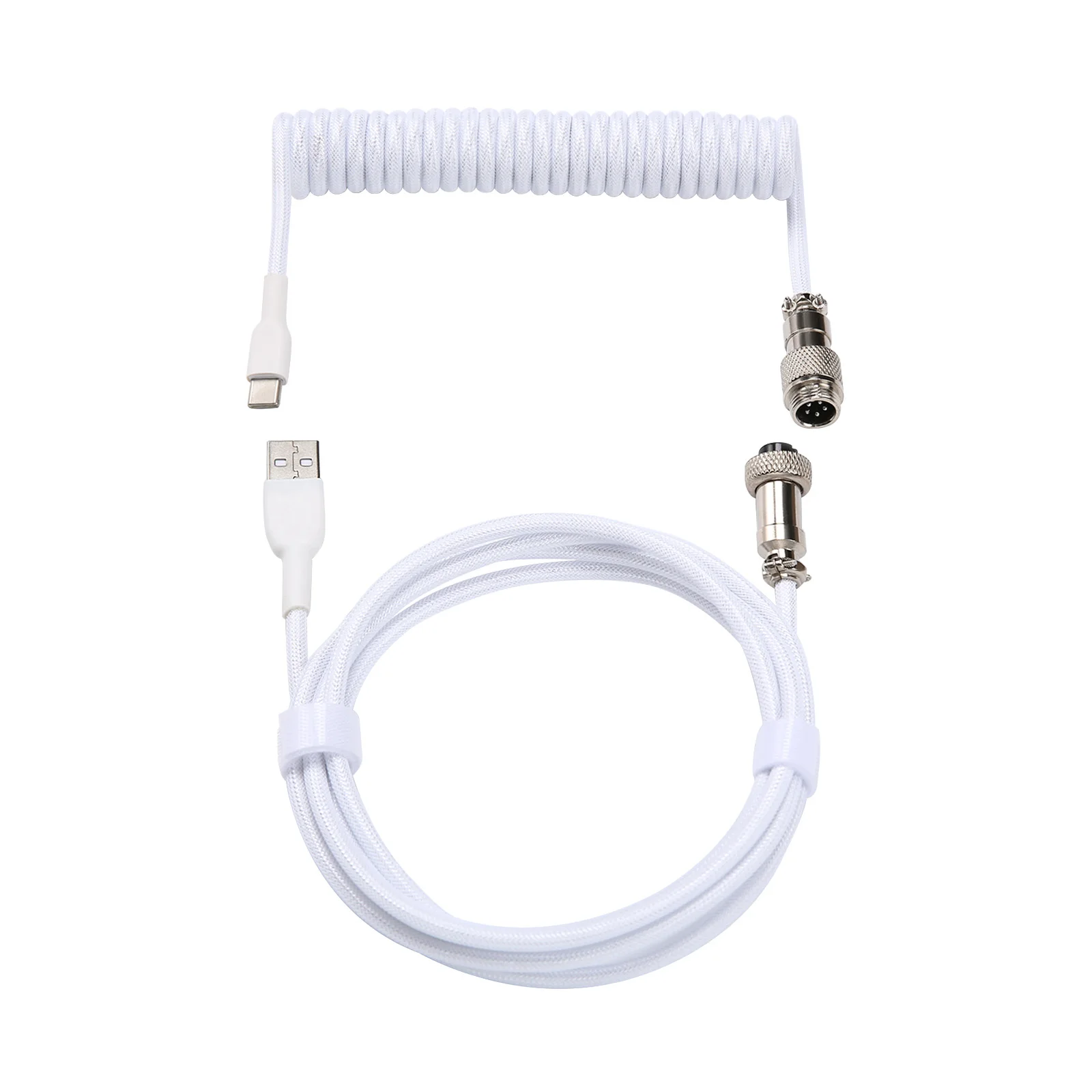 YUNZII Keynovo V3 Coiled Keyboard Cable with Aviator USB Connector for Type-C Mechanical Gaming Keyboard