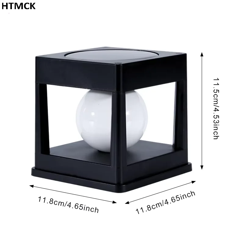 Solar Post Cap Light, IP65 Waterproof Outdoor Pillar Lamp, Fence Light for Wooden Posts Patio Camping Decoration