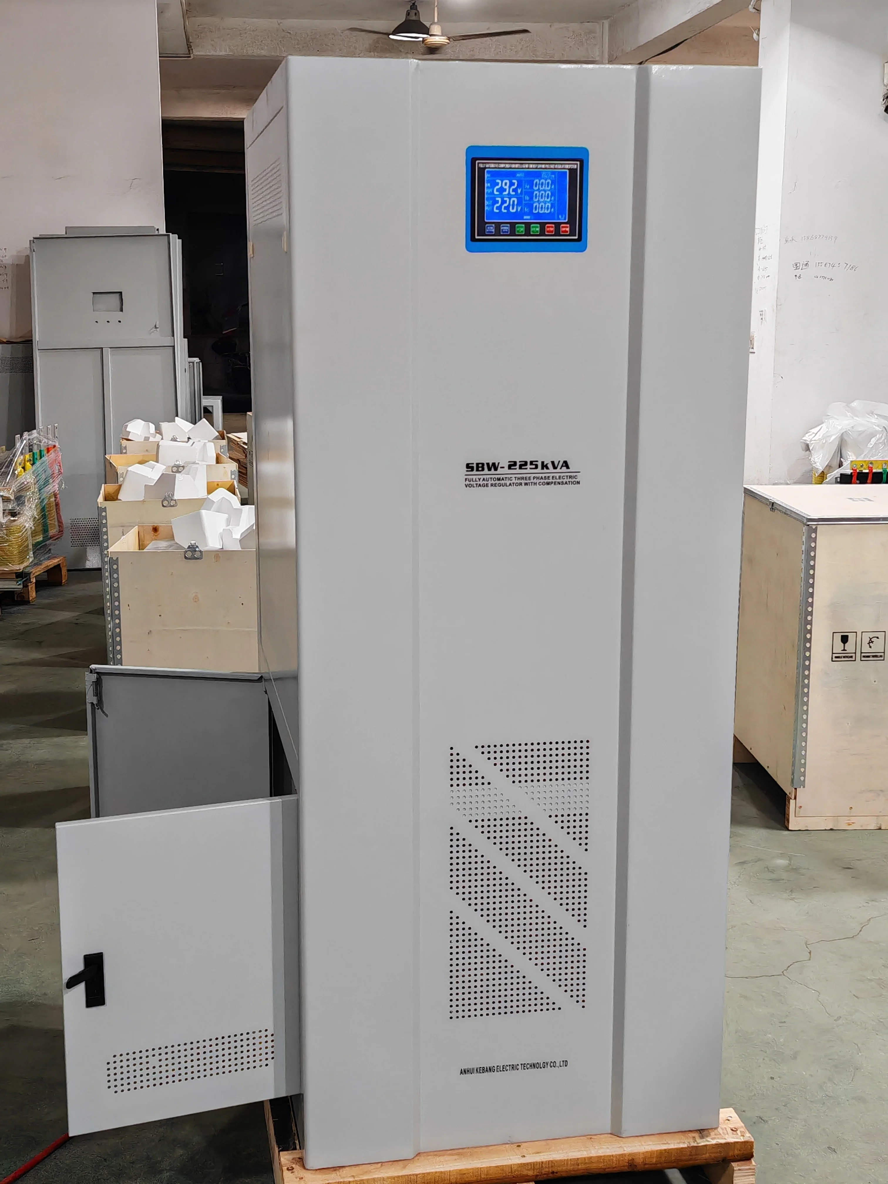 Three Phase 100 Kva  Automatic Compensating 50kw 200kva 300kva Ac Voltage Regulator Stabilizers