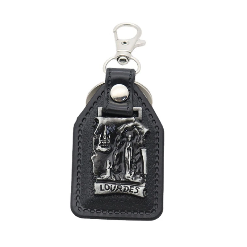 Vintage Christian Keychain Holy Figure Catholic Pendant Religious Ornament for Handmade DIY Car Backpack for Key G Drop Shipping