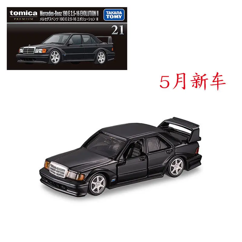 TAKARA TOMY Tomica Premium, Coche de Juguete a Escala 1/64, Mercedes-Benz 190 E2.5-16 Evolution 2, Modelo de Vehículo Fundido a Presión, Regalo de Cumpleaños