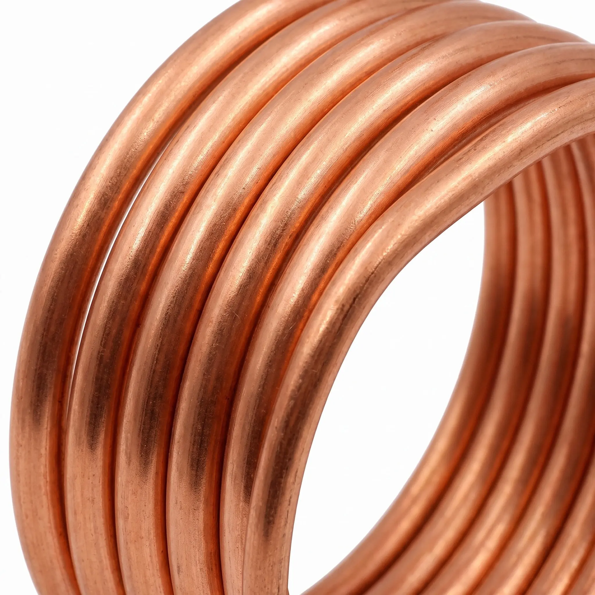 2Pcs Soft Coil Copper Tubing Purple Copper Tube for Air Conditioner Refrigeration Freezer Multipurpose Use Refrigeration Tubing