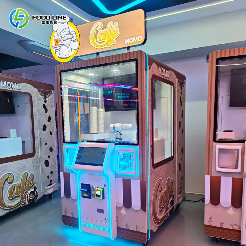 

Customized Robotic Coffee Vending Machine Coffee Robot Vending Machine Robot Barista Coffee Outdoor