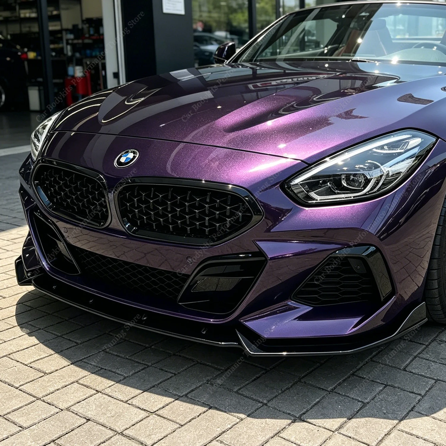 For BMW Z4 G29 M Sport Gloss Black ABS Front Bumper Lip Spoiler Splitter Diffuser Z4 M40i M Pack 2019-2026 Bodykits Tuning