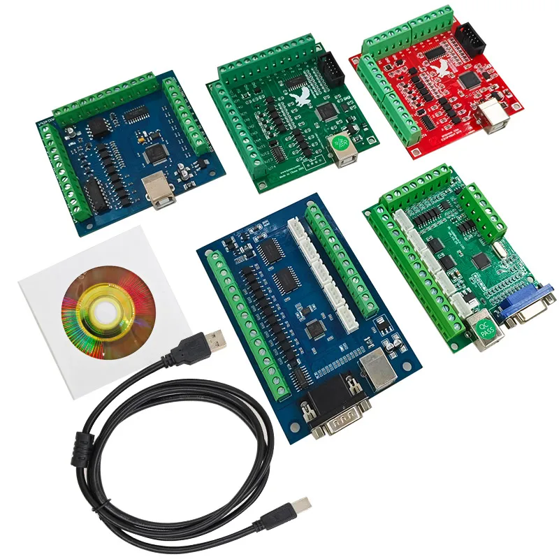 1PC USB MACH3 100Khz CNC Motor Driver Board 4-Axis 5-Axis Interface Motion Controller Breakout Board for CNC Machines