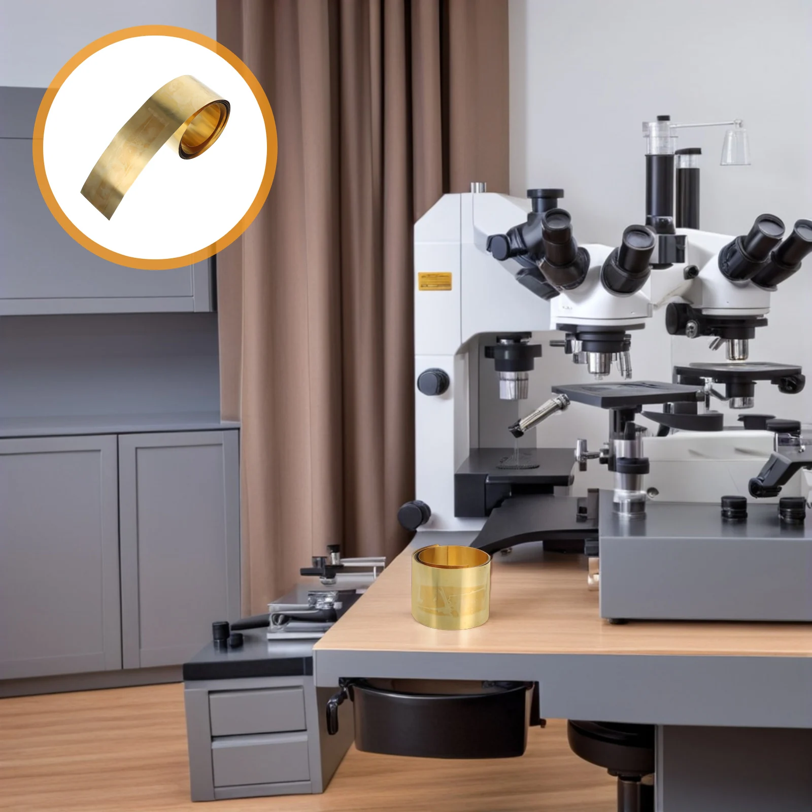 

0.5mm Brass Foil Roll High Purity for DIY Crafts Laboratory Experiments Electrical and Jewelry Making Copper Sheet