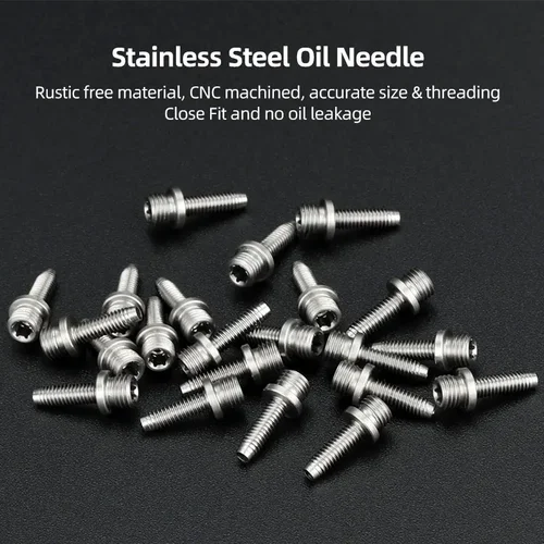 Imagen 2 del producto Kit de 10 agujas de aceite de anillo de oliva para bicicleta serie SRAM AVID Stealth-A-Majig, insertos de manguera de freno de disco hidráulico, piezas de instalación rápida