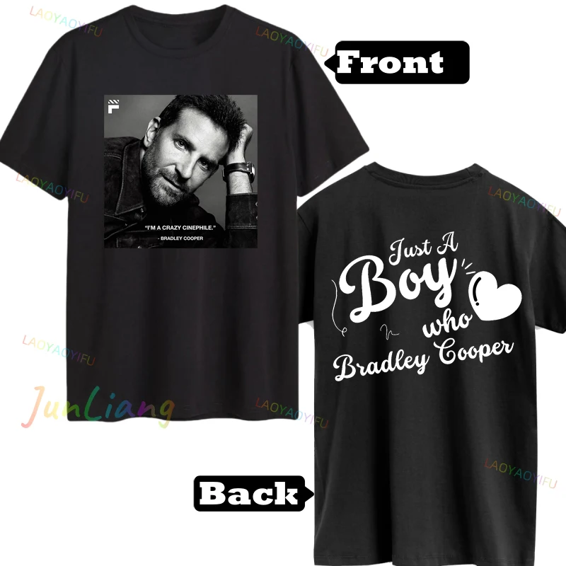 

Bradley Cooper Retro 90s Sweatshirt Men T-shirt Vintage Unisex Classic Y2k Clothes 100% Cotton Short Sleeve Tee Tshirt Clothing