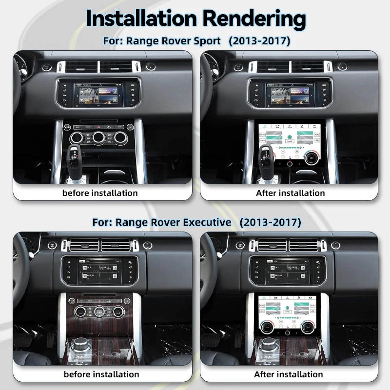 hot sale：10 Inch Car Climate Touch LCD Display Screen Air Conditioning Control Panel with Multi-language for Range Rover L405 L4