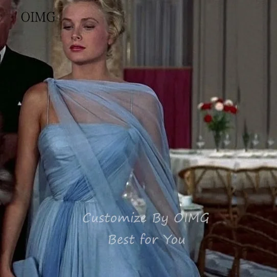 OIMG Maxi-Abschlussballkleider mit Spaghettiträgern in Kontrastfarbe, A-Linie, Partykleid, bodenlanges Abendkleid, gleicher Stil wie Kelly Maßgeschneidert