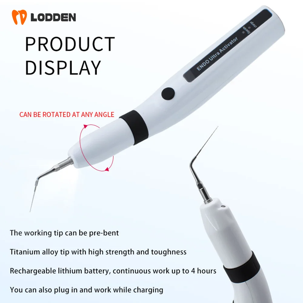 182-D2 Dental LED nirkabel Ultrasonic Activator Endo Ultra Activator ultrasonik cuci gigi dengan 6 ujung alat kedokteran gigi