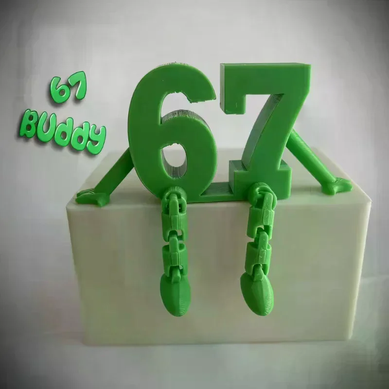 67-Character Figure With Poseable Joints Plastic Doll Desk Display, Relax Fidget Toy Collectible Gift Office & Home Decoration